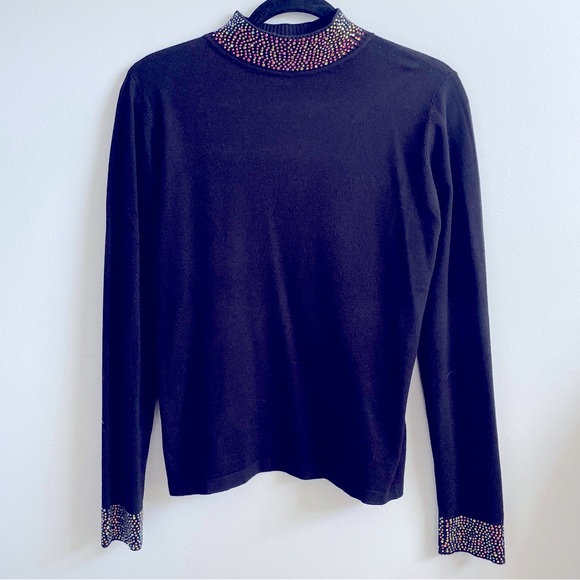 NWOT LIV Milano Sequined Sweater (S) - Picture 2 of 9
